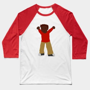 Excited Chibi Guy Baseball T-Shirt